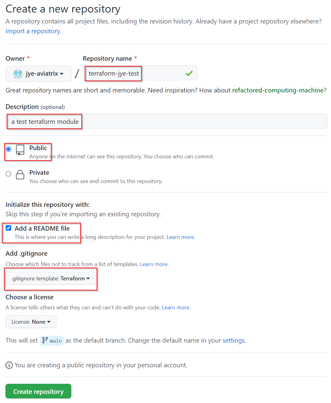 Publish module to Terraform Registry - cloudlearning365cloudlearning365